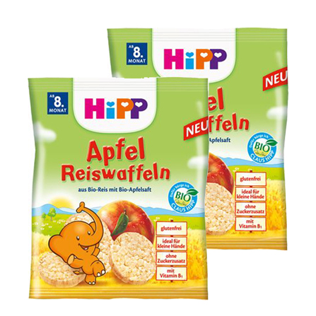 hipp 喜宝 【免税店】有机苹果米饼(35g)*2 限定期2016.02